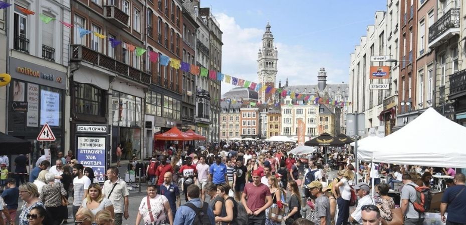 les rues de Lille un jour de Braderie