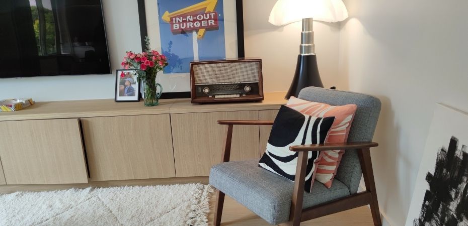 mobiliers vintage pour salon tendance