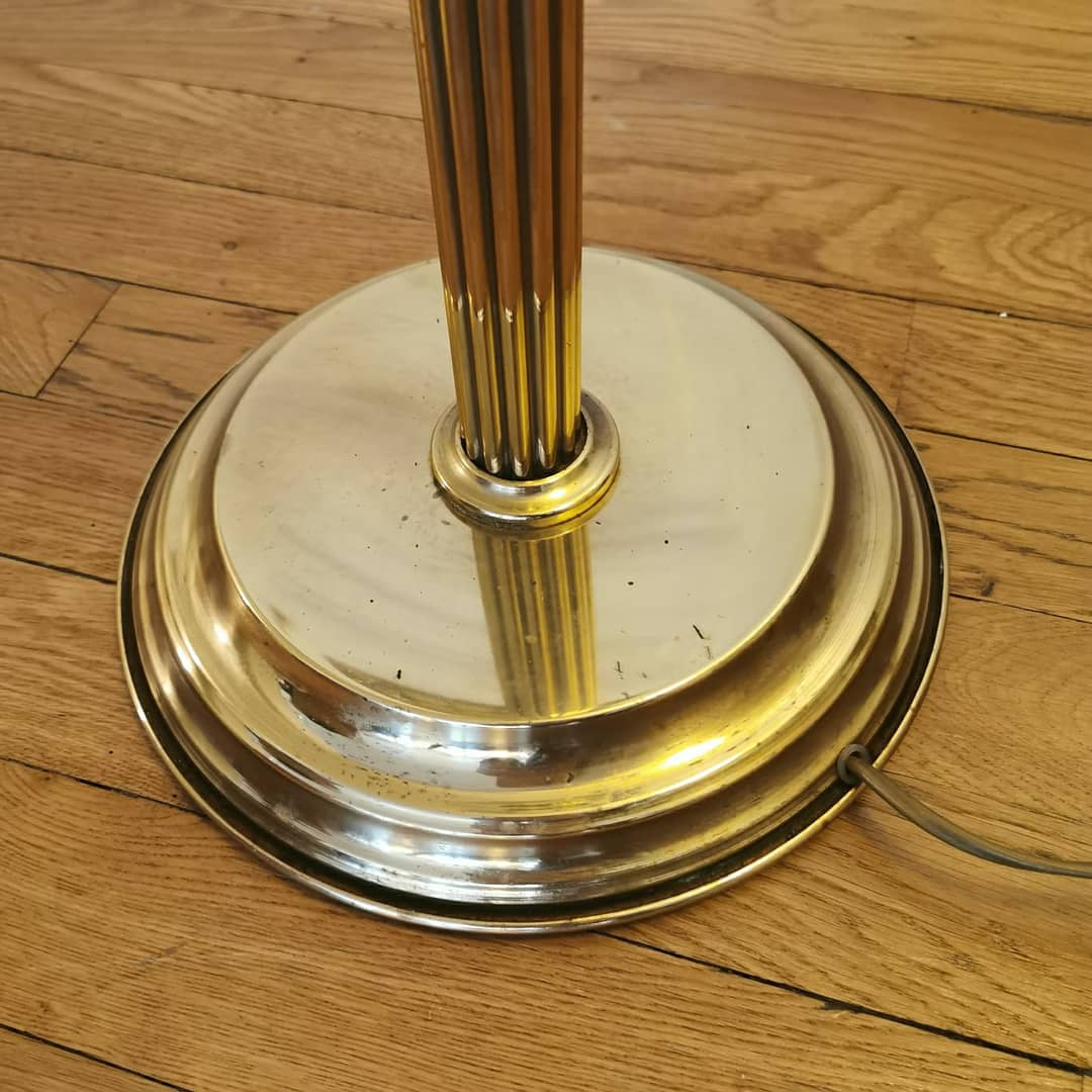 Liseuse abat jour ajustable laiton doré