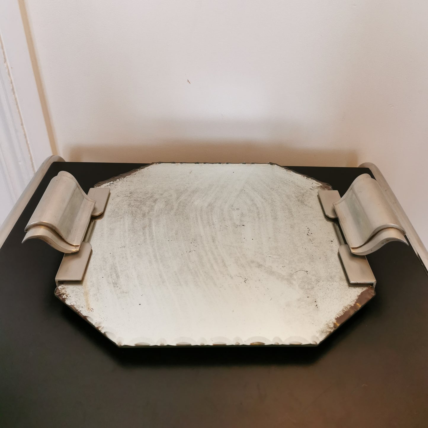 Plateau miroir art déco