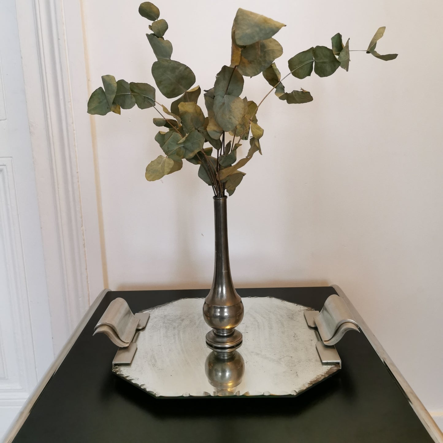 Plateau miroir art déco