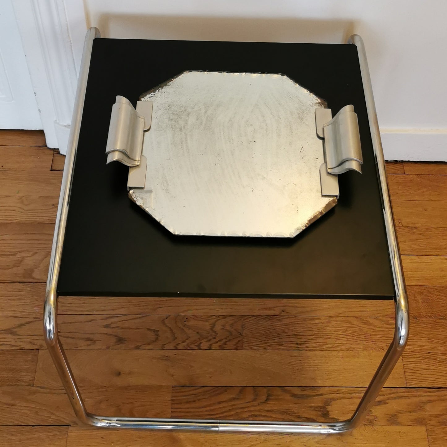 Plateau miroir art déco
