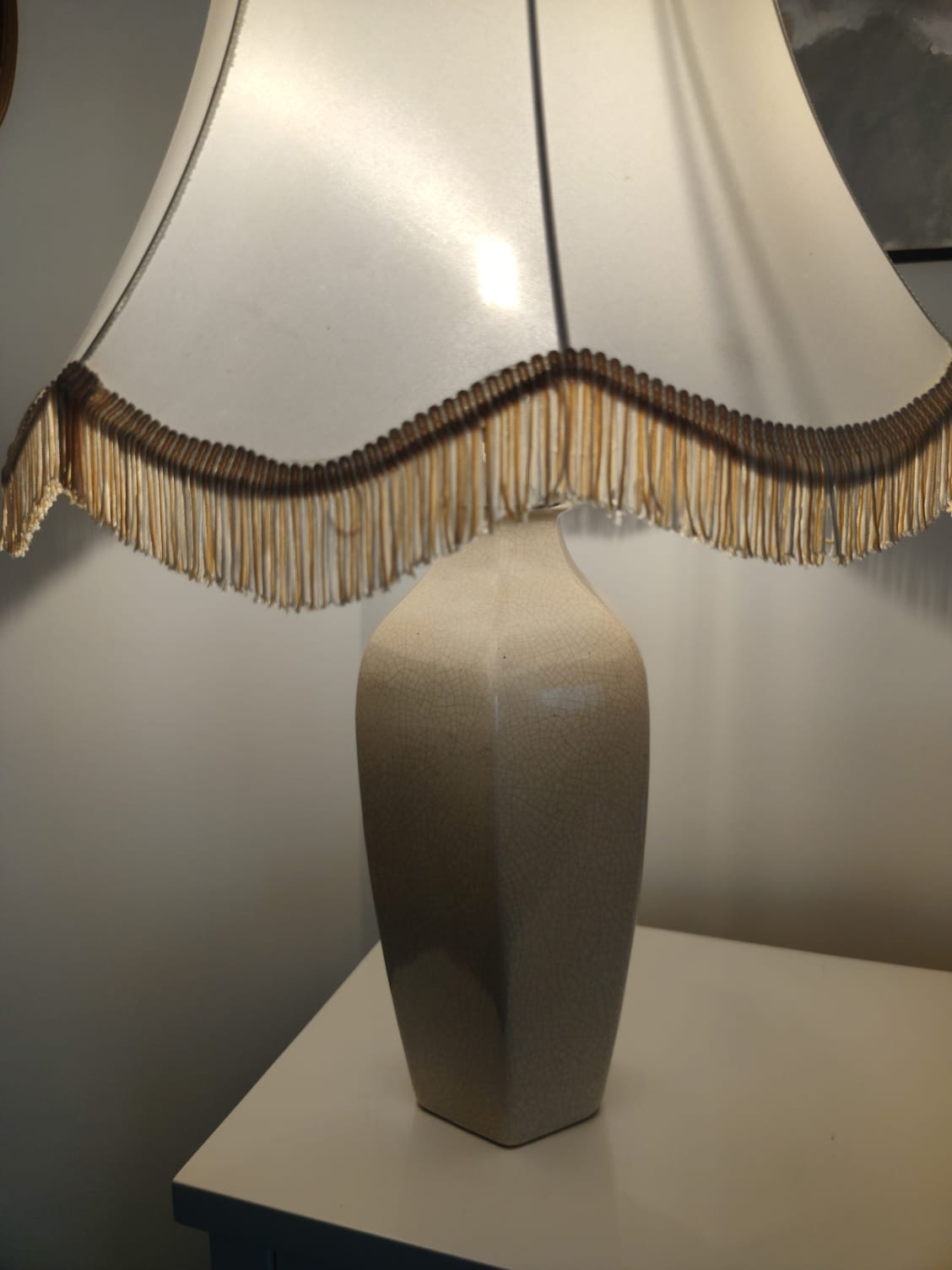 Lampe en céramique ancienne