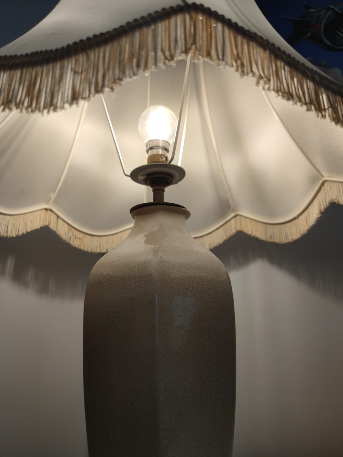 Lampe en céramique ancienne