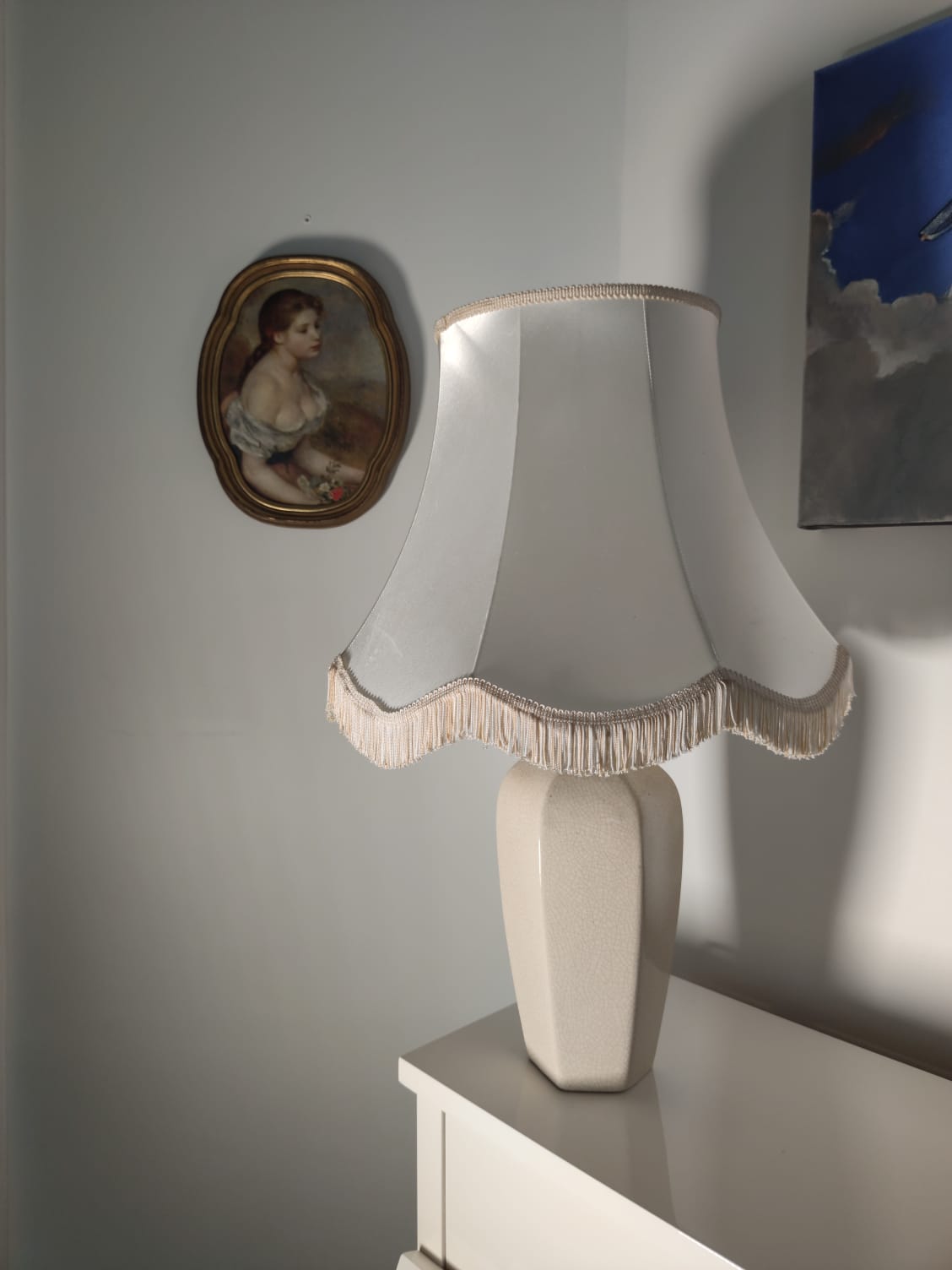 Lampe en céramique ancienne