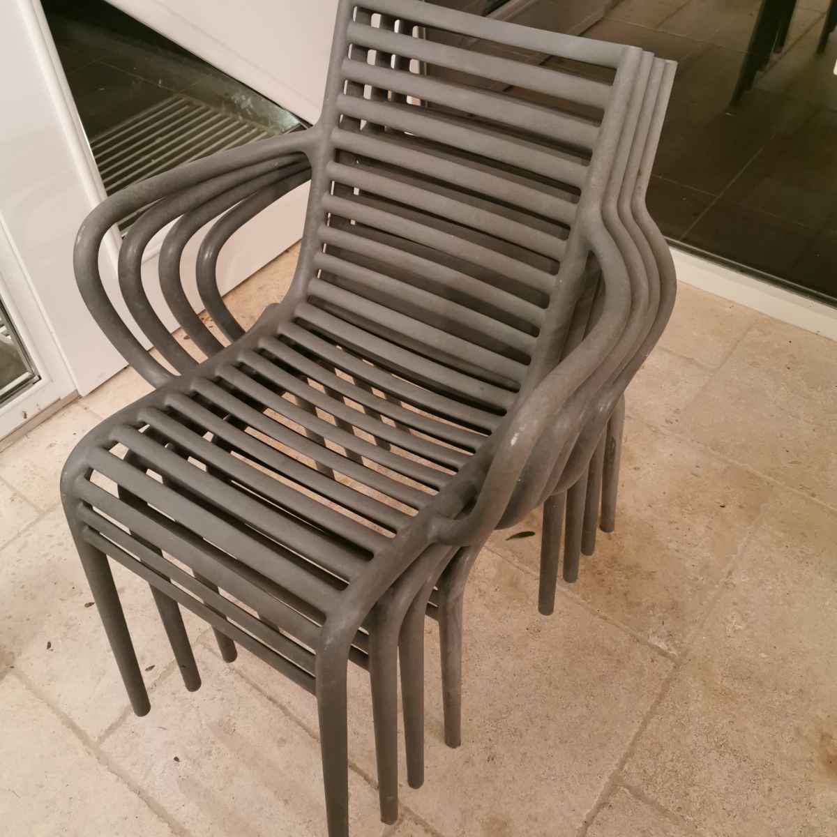 4 Fauteuils Philippe Starck pour Driade Pip-E