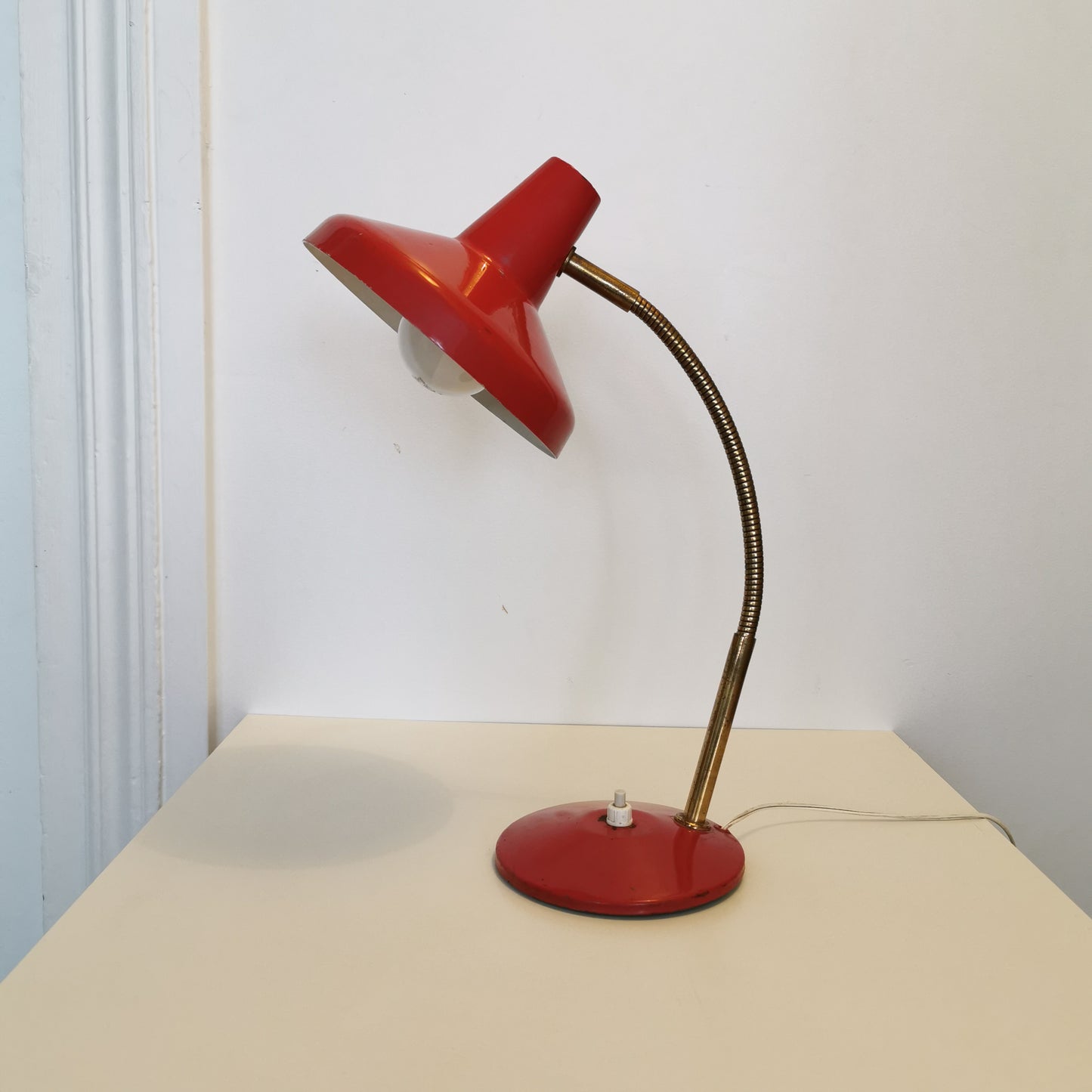 Lampe en laiton et aluminium