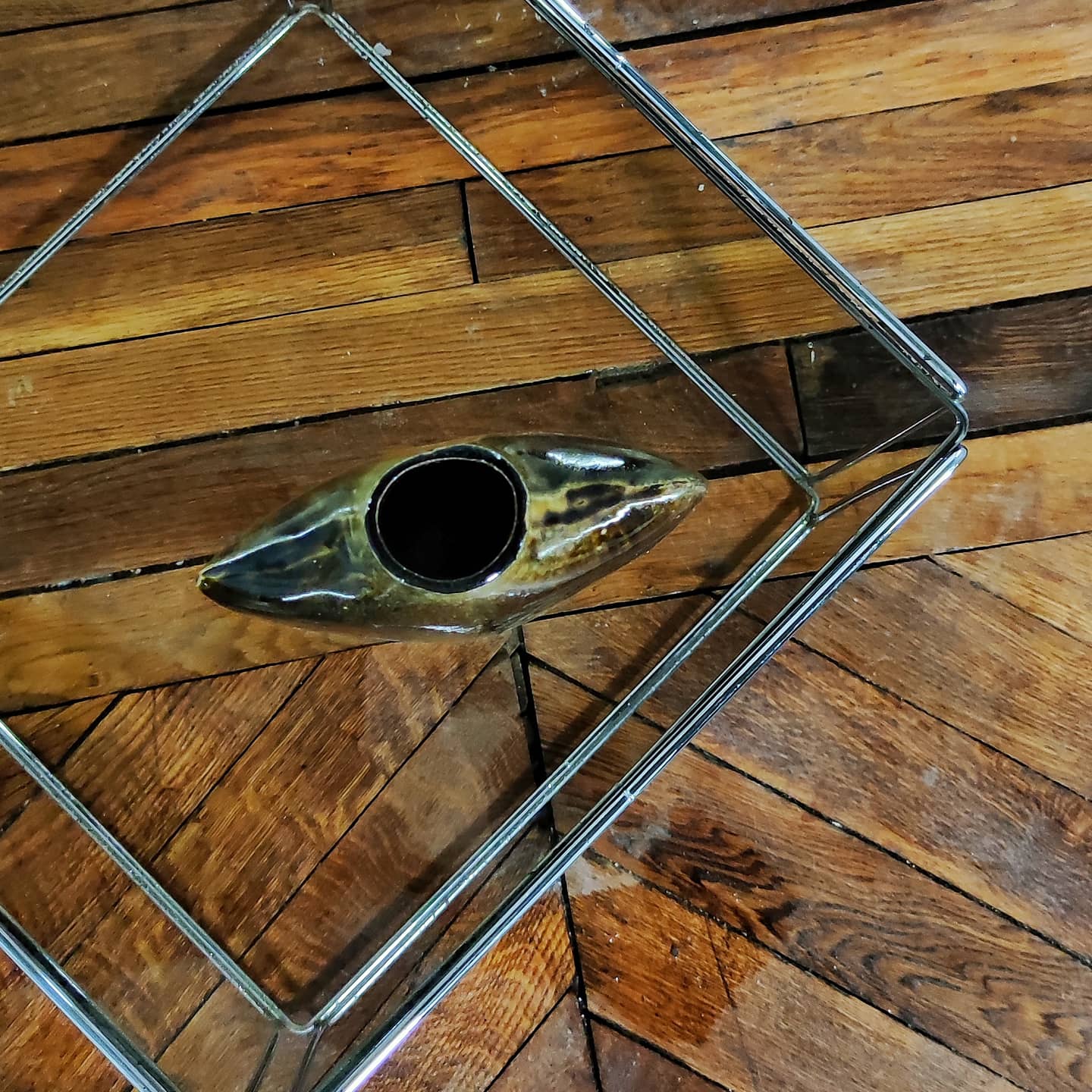 Vase à panse aplatie