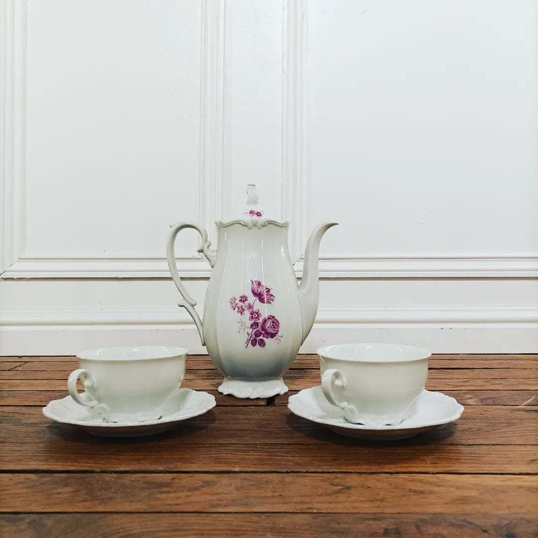 Tête à tête en porcelaine de Bavière