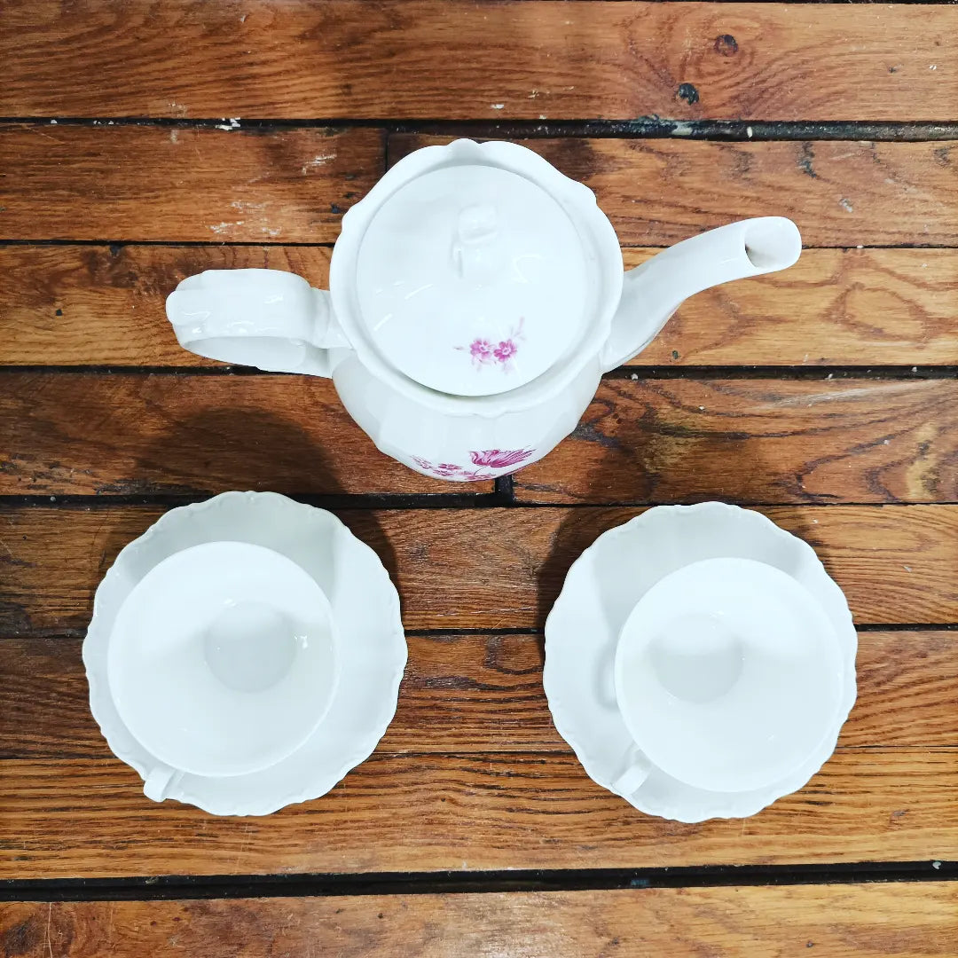 Tête à tête en porcelaine de Bavière