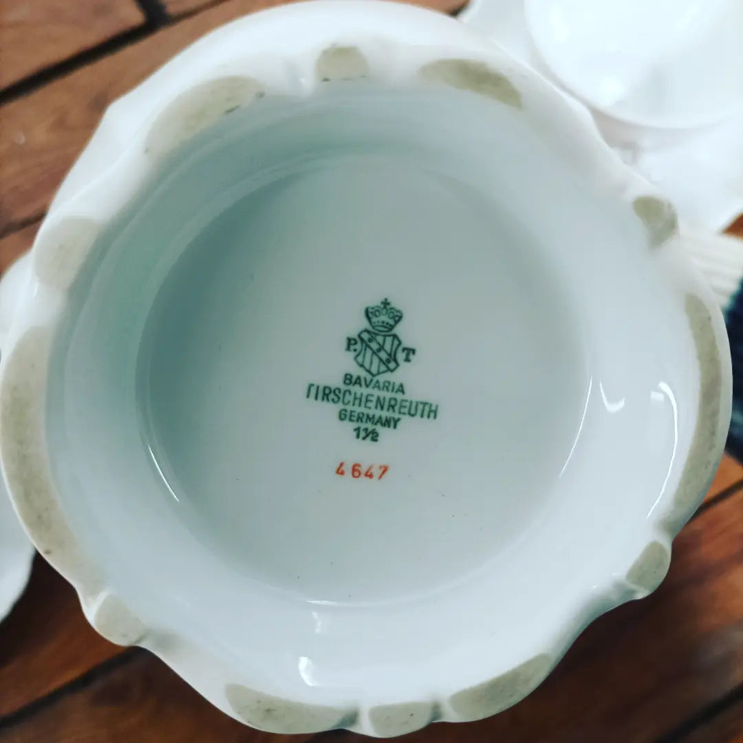 Tête à tête en porcelaine de Bavière