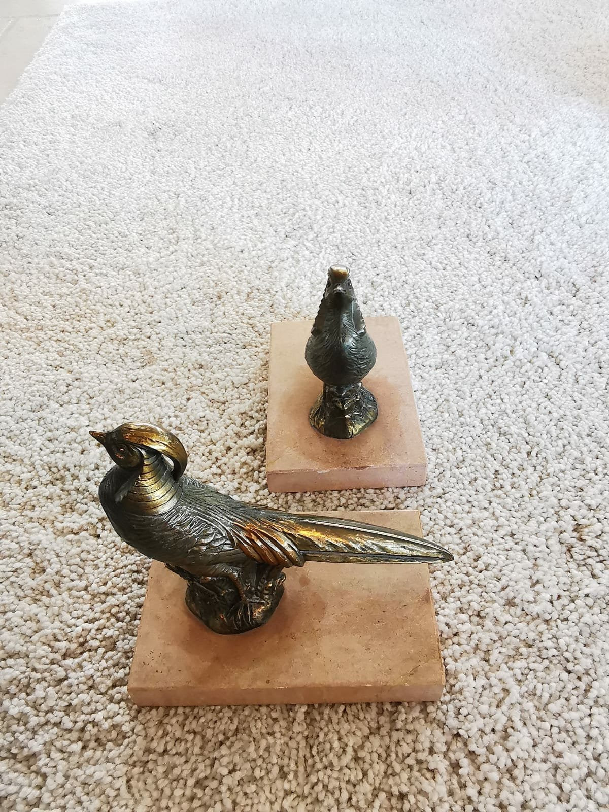 Paire de bronze Molins serre livres