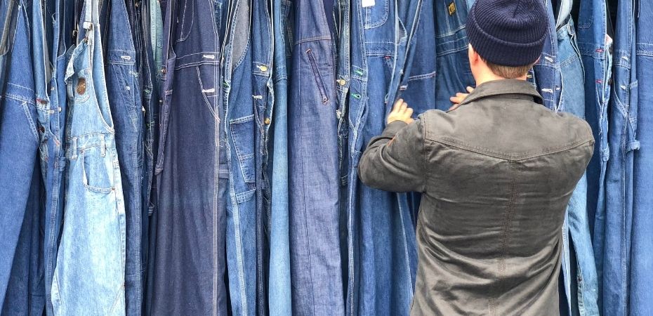 frip de jeans au Brooklyn flea