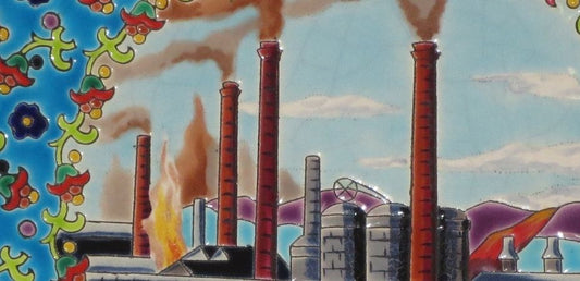 détail d'un émail de Longwy