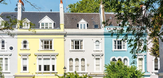 maisons victoriennes au marché de Portobello