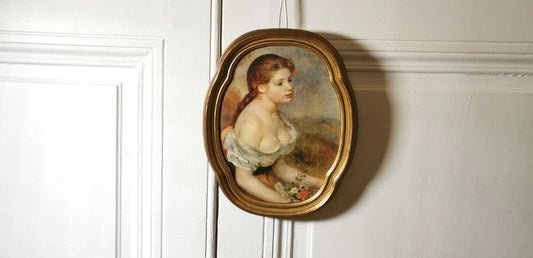 toile vintage encadrée