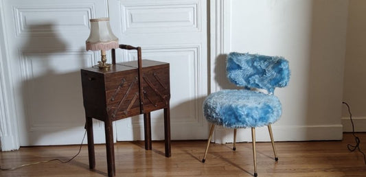 meuble couture en bois
