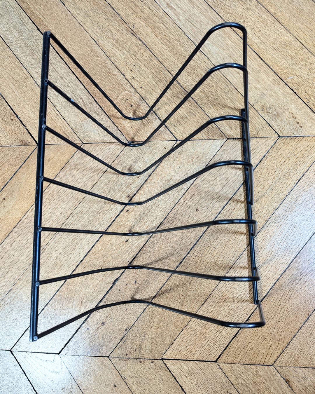 Porte-revues ou porte-vinyles “Z” par François Arnal, Design vintage des années 70/80