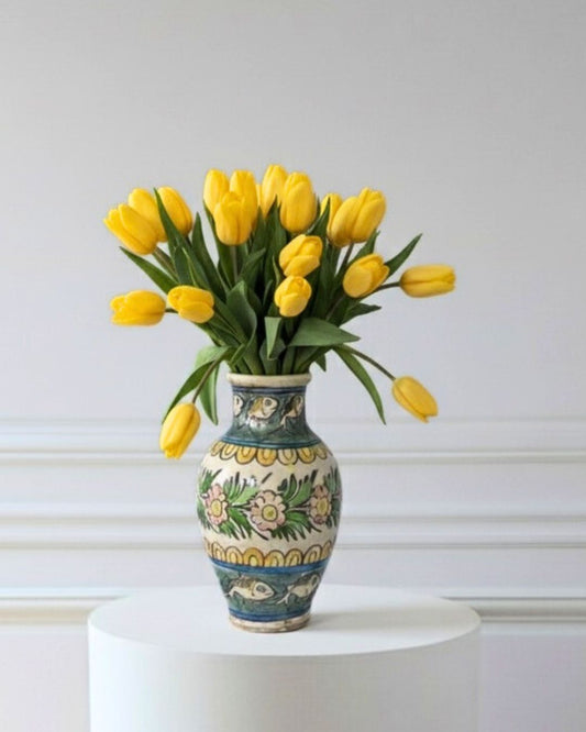 Vase en céramique émaillée, origine perse, années 60