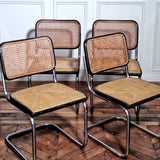 4 chaises Cesca B32 signées Thonet par Marcel Breuer