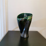 Vase Vallauris lustré noir