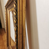 Grand Cadre miroir époque XXeme feuille d'or