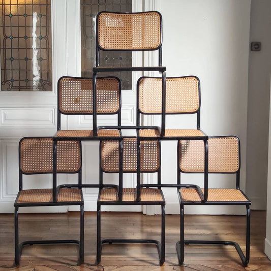 6 chaises dans le gout de Marcel Breuer
