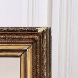 Miroir feuille d'or style barbizon