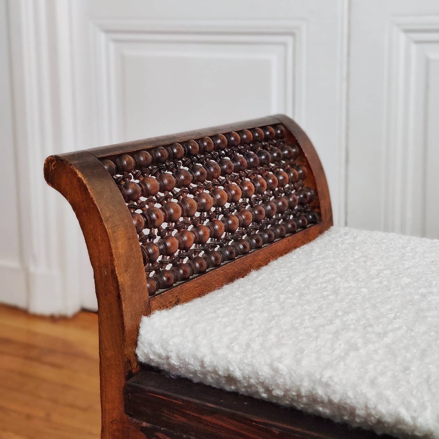 Banquette syrienne bois sculpté
