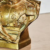 Petit buste Napoléon en bronze patiné doré