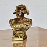 Petit buste Napoléon en bronze patiné doré