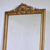 Grand Miroir bois doré decor de coquille