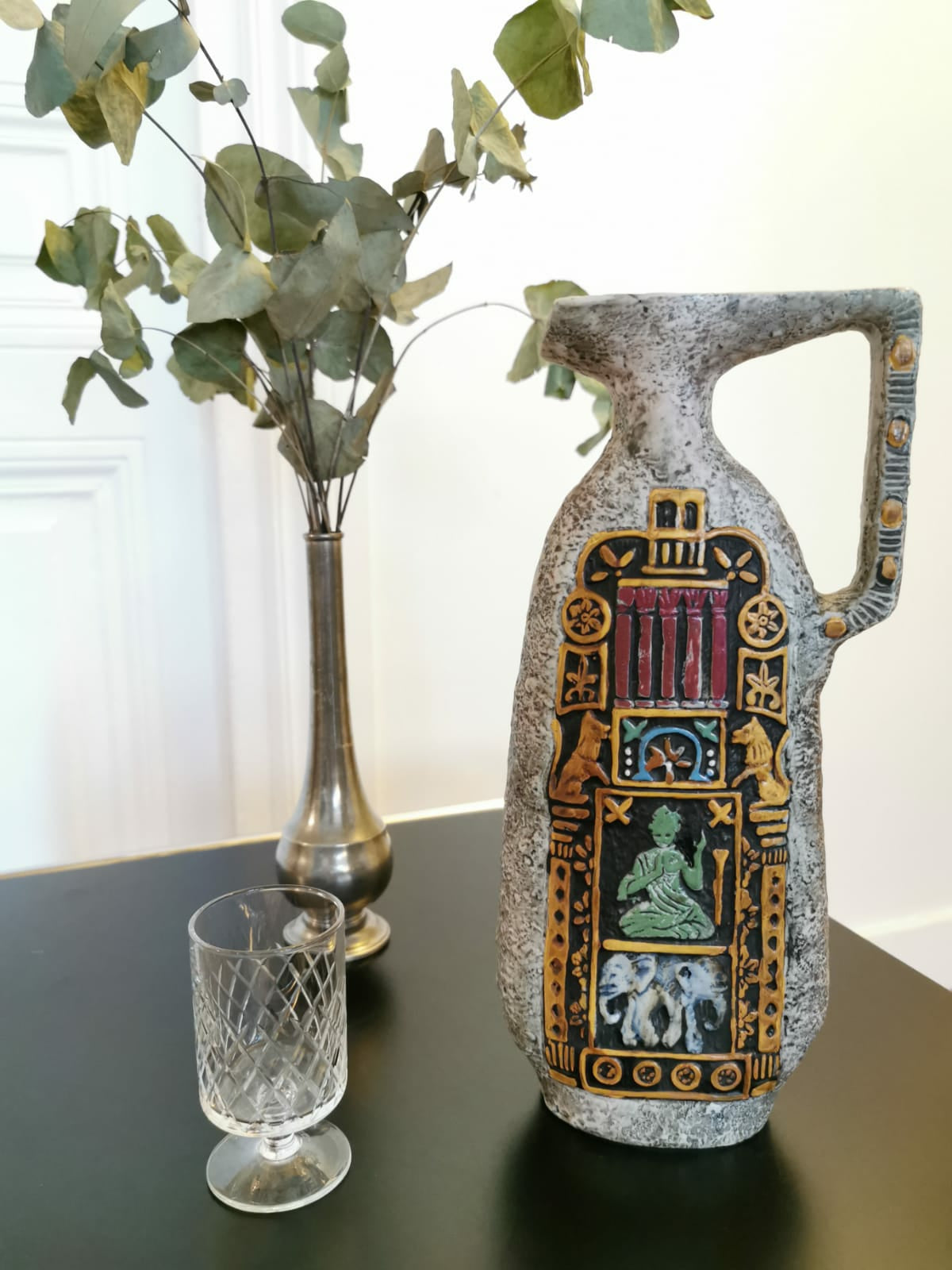 Carafe à liqueur motifs indiens